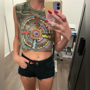 Obey Women’s Camo Cropped Tank Top - Your Urban Camo Statement!